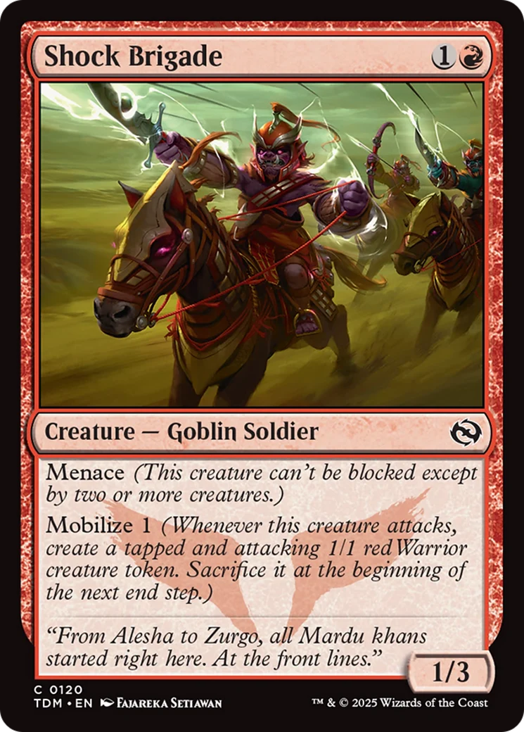 Shock Brigade (TDM-120) - Tarkir: Dragonstorm Foil [Common]