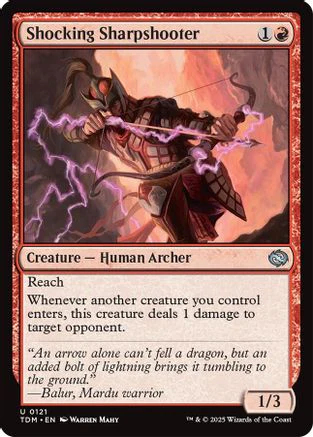 Shocking Sharpshooter (TDM-121) - Tarkir: Dragonstorm [Uncommon]
