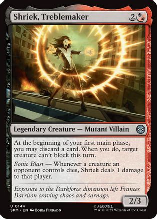 Shriek, Treblemaker (SPM-144) - Marvel's Spider-Man Foil [Mythic]