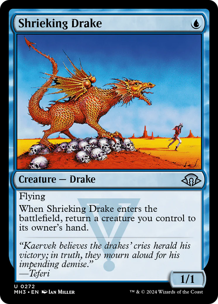 Shrieking Drake (MH3-272) - Modern Horizons 3 [Uncommon]