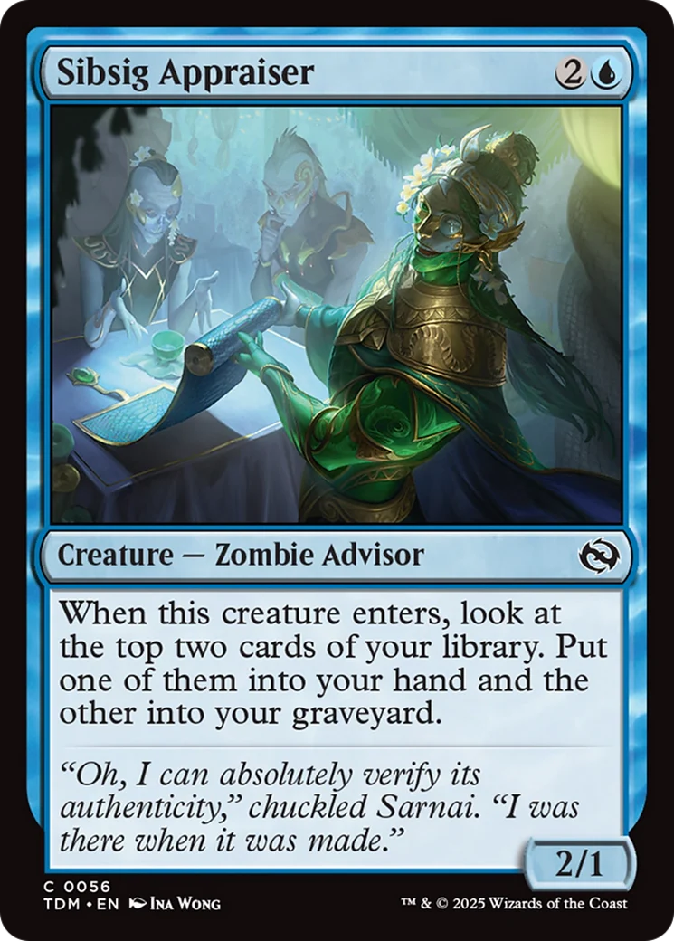 Sibsig Appraiser (TDM-056) - Tarkir: Dragonstorm Foil [Common]