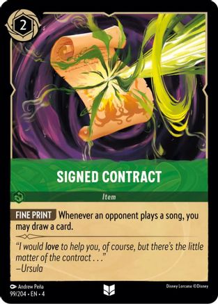 Signed Contract (99/204) - Ursulas Return Cold Foil [Uncommon]
