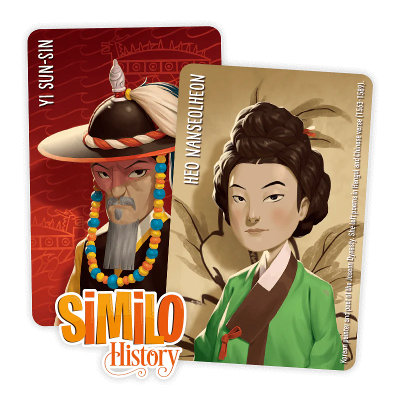 Similo: History – Korean Promo Cards (Heo Nanseolheon & Yi Sun-Sin)