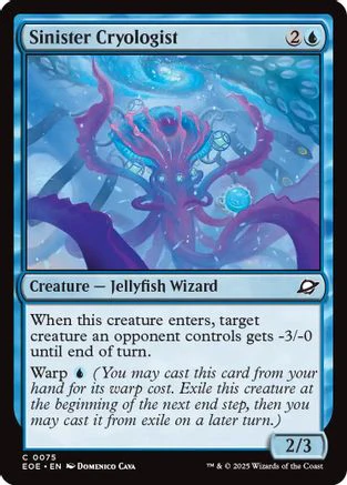Sinister Cryologist (EOE-075) - Edge of Eternities Foil [Common]
