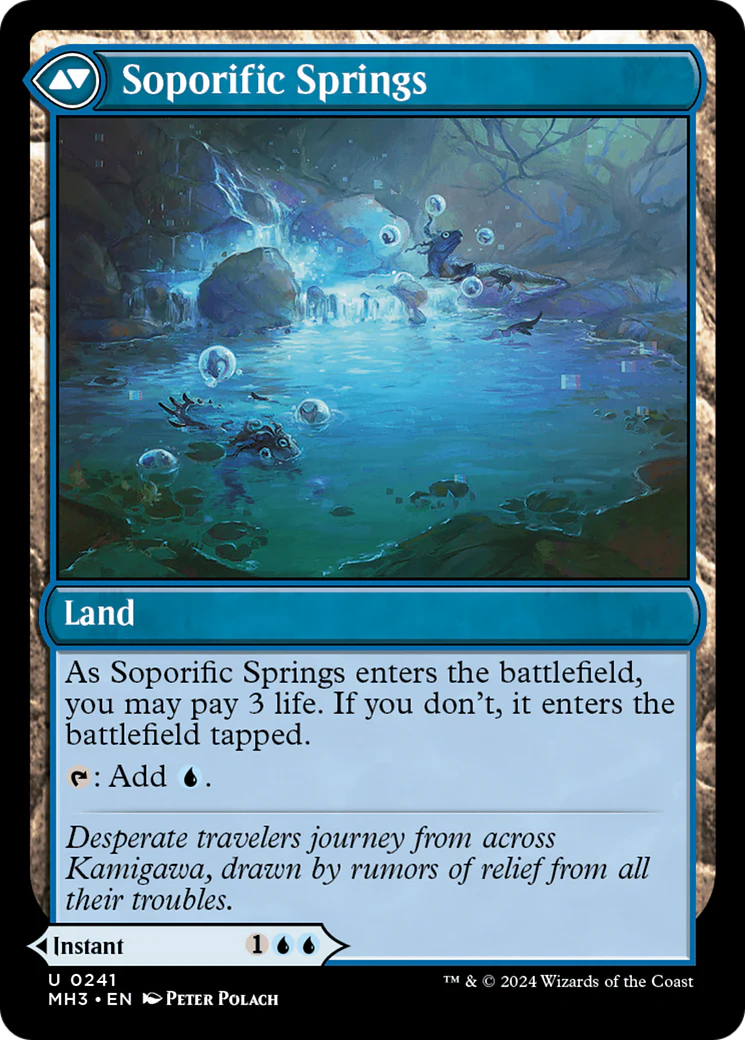 Sink into Stupor // Soporific Springs (MH3-241) - Modern Horizons 3 Foil [Uncommon] - Image 2