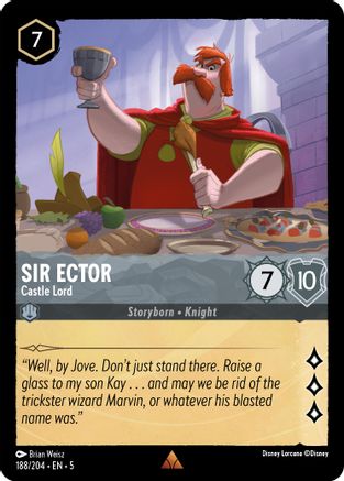 Sir Ector - Castle Lord (188/204) - Shimmering Skies  [Rare]