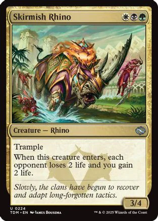Skirmish Rhino (TDM-224) - Tarkir: Dragonstorm Foil [Uncommon]