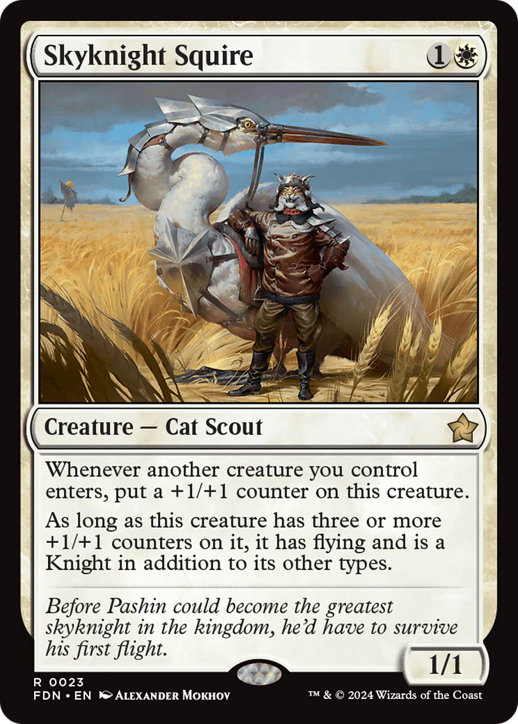 Skyknight Squire (FDN-023) - Foundations [Rare]