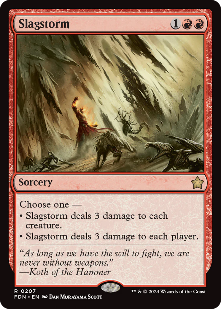 Slagstorm (FDN-207) - Foundations Foil [Rare]