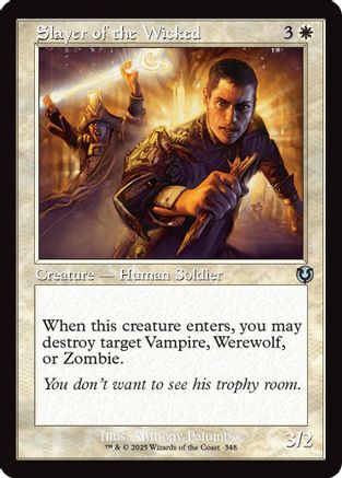 Slayer of the Wicked (Retro Frame) (INR-348) - Innistrad Remastered Foil [Uncommon]