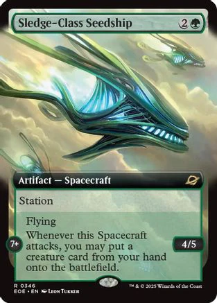 Sledge-Class Seedship (Extended Art) (EOE-346) - Edge of Eternities Foil [Rare]