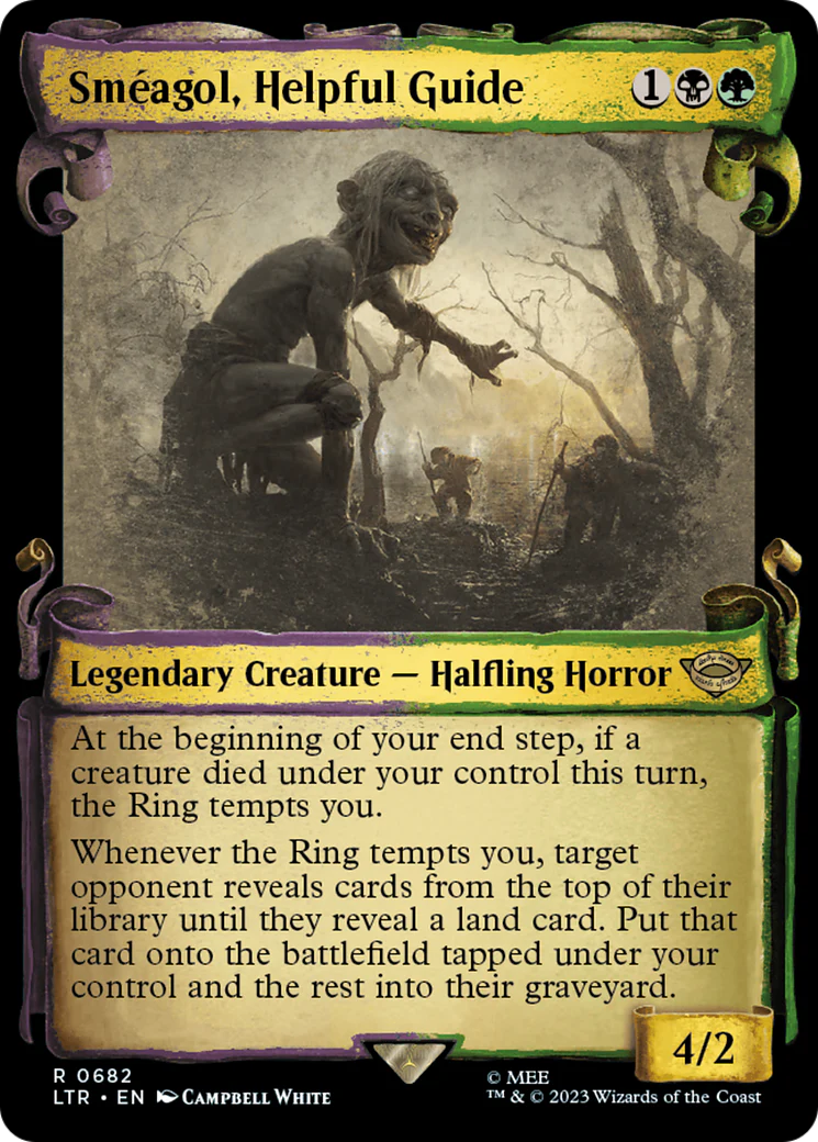 Sméagol, Helpful Guide (LTR-682) - The Lord of the Rings: Tales of Middle-earth: (Showcase) Scroll Foil [Rare]