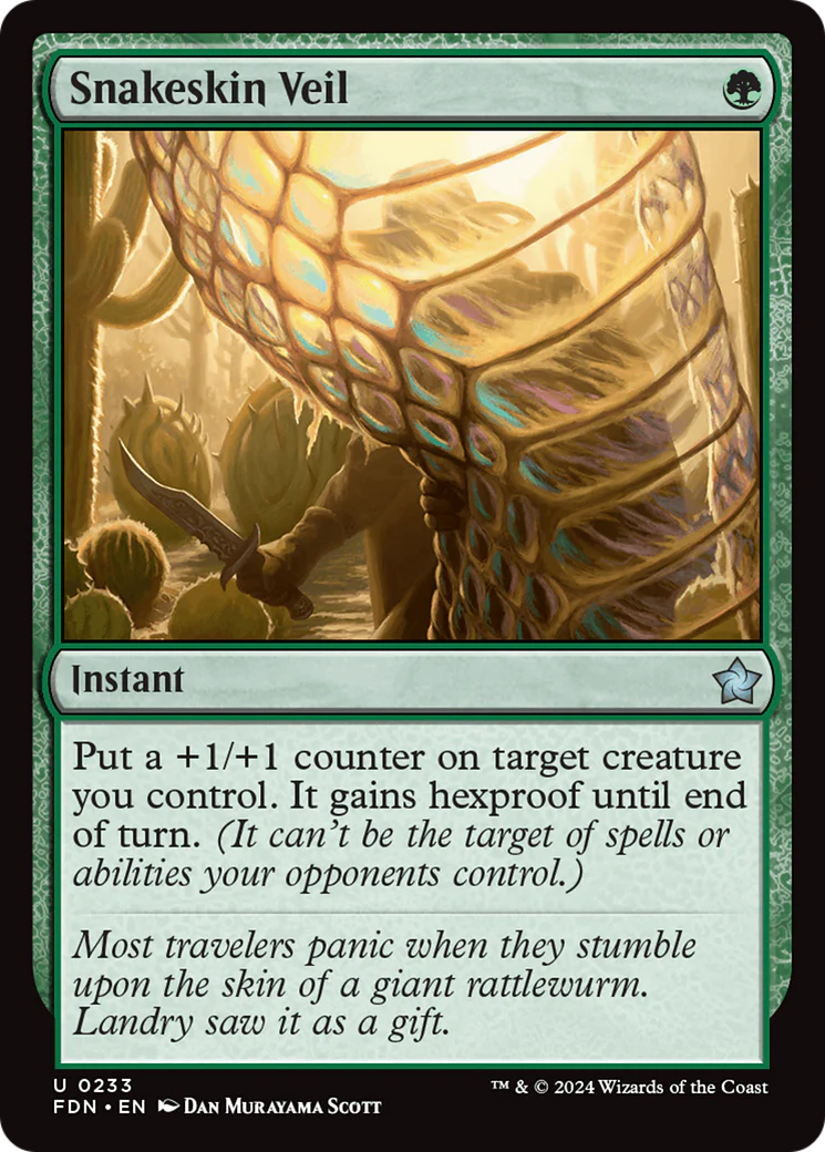 Snakeskin Veil (FDN-233) - Foundations [Uncommon]