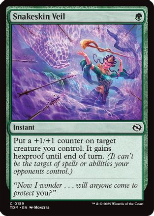 Snakeskin Veil (TDM-159) - Tarkir: Dragonstorm Foil [Common]