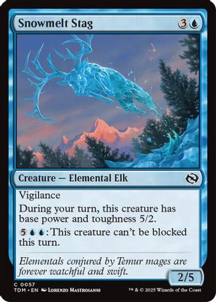 Snowmelt Stag (TDM-057) - Tarkir: Dragonstorm [Common]