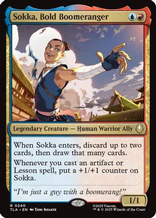 Sokka, Bold Boomeranger (TLA-240) - Avatar: The Last Airbender Foil [Rare]