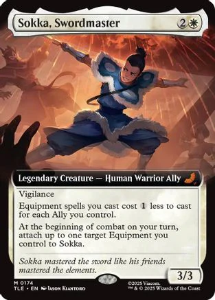 Sokka, Swordmaster (Extended Art) (TLE-174) - Avatar: The Last Airbender: Eternal-Legal [Mythic]