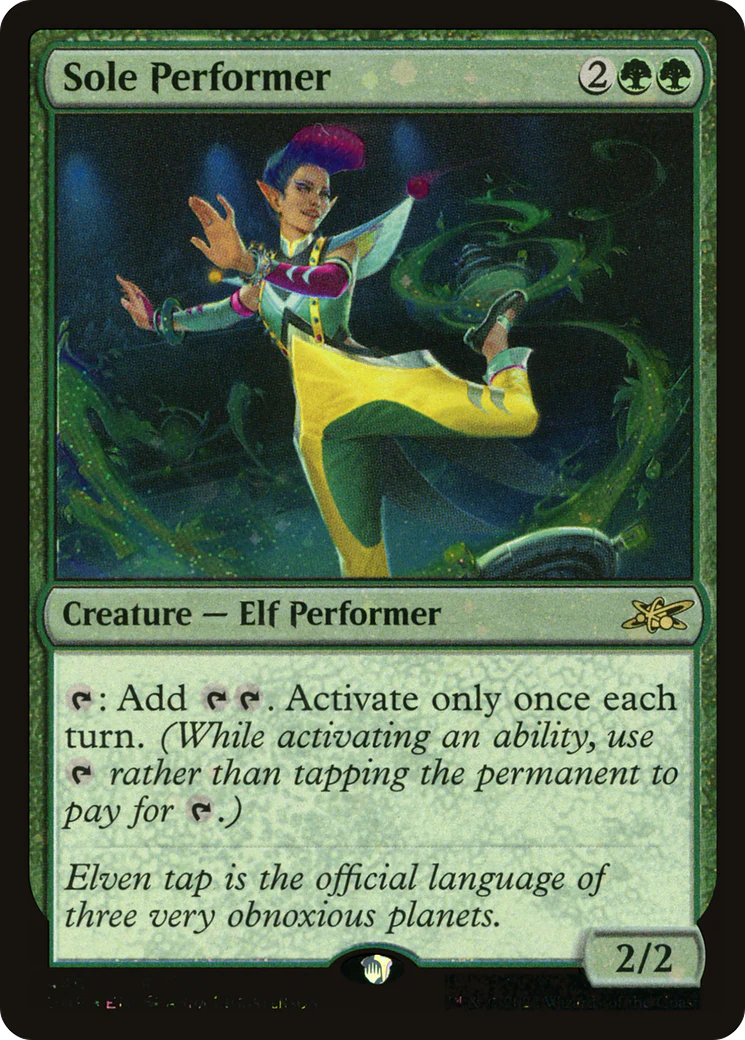 Sole Performer (UNF-440) - Unfinity Galaxy Foil [Rare]
