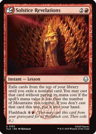Solstice Revelations (TLA-153) - Avatar: The Last Airbender Foil [Uncommon]