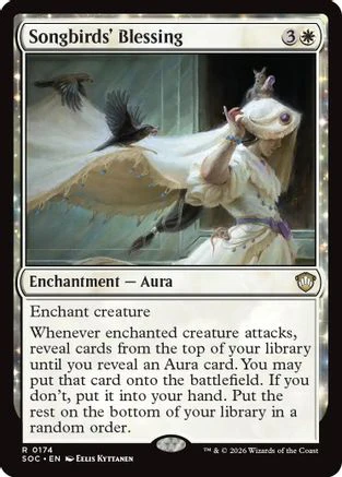 Songbirds' Blessing (SOC-174) - Commander: Secrets of Strixhaven [Rare]
