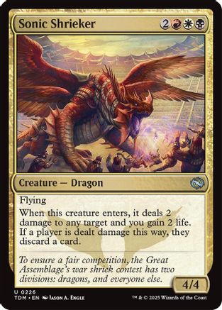 Sonic Shrieker (TDM-226) - Tarkir: Dragonstorm [Uncommon]