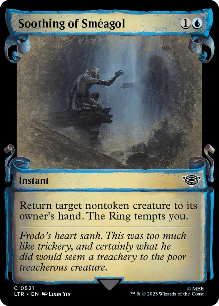 Soothing of Sméagol (LTR-521) - The Lord of the Rings: Tales of Middle-earth: (Showcase) Scroll Foil [Common]
