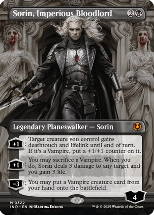 Sorin, Imperious Bloodlord (Borderless) (INR-322) - Innistrad Remastered Foil [Mythic]