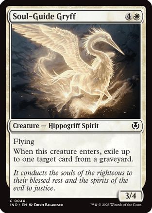 Soul-Guide Gryff (INR-040) - Innistrad Remastered [Common]