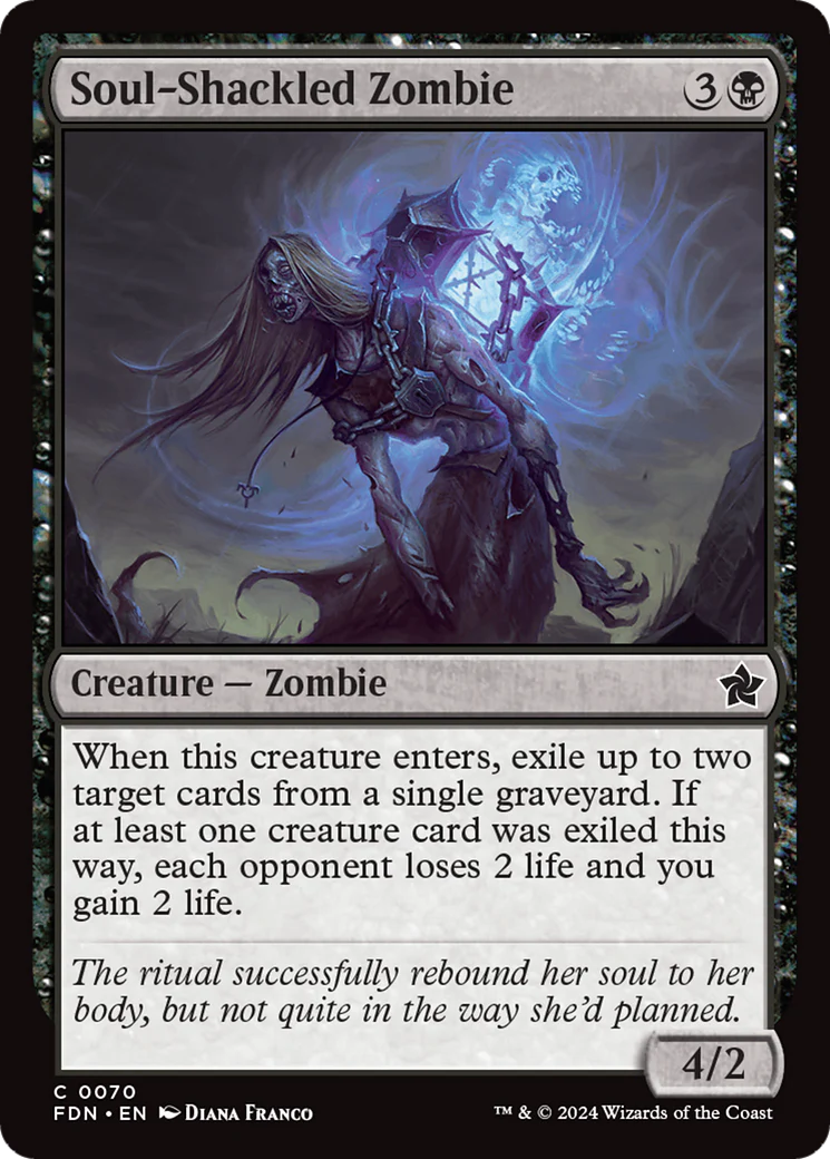 Soul-Shackled Zombie (FDN-070) - Foundations Foil [Common]
