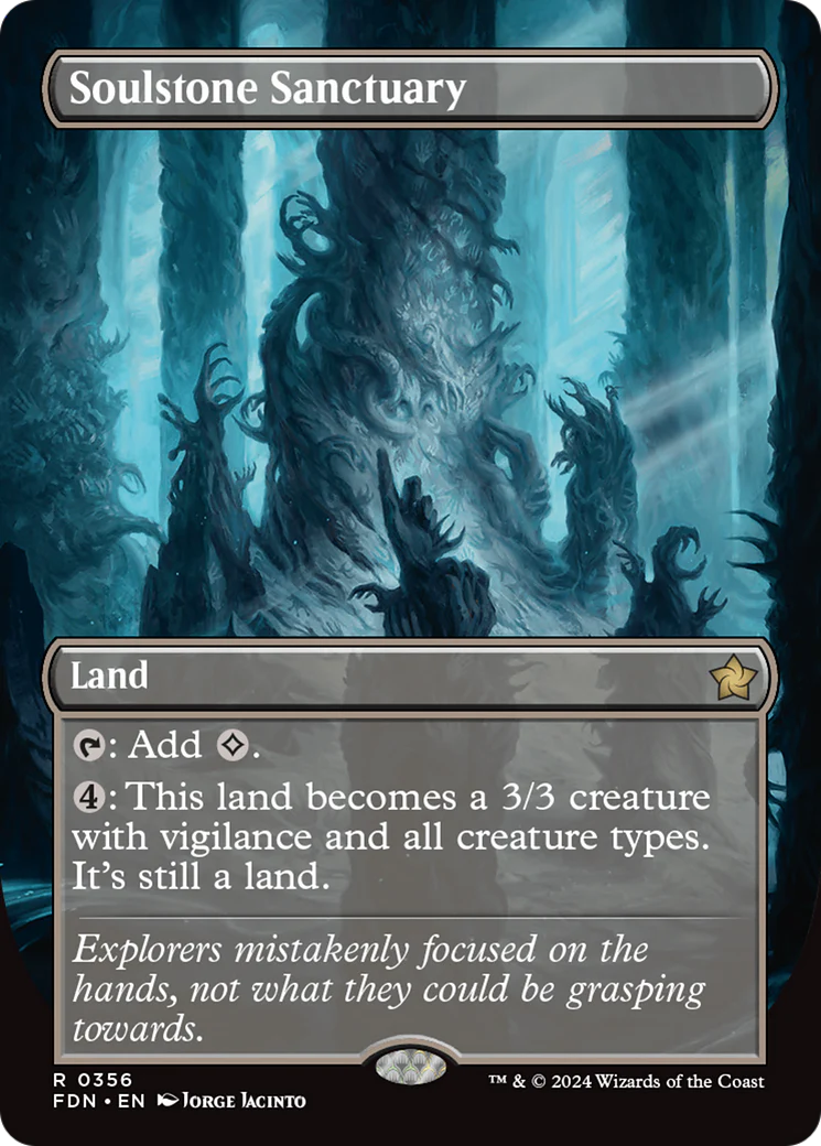 Soulstone Sanctuary (FDN-356) - Foundations (Borderless) Foil [Rare]