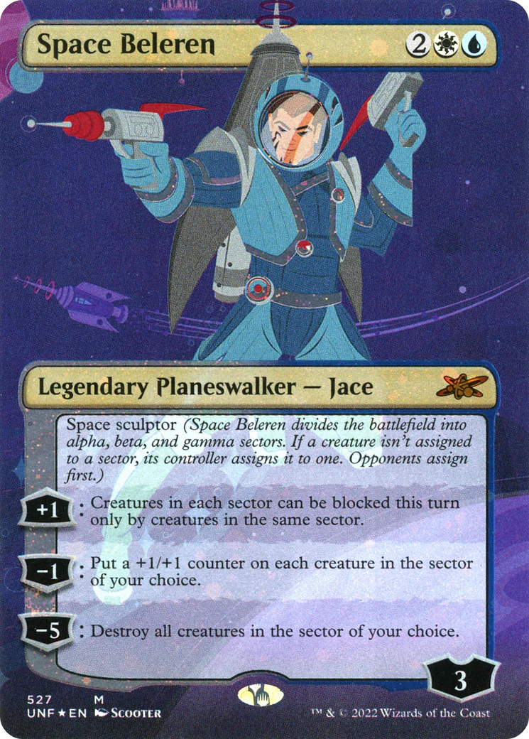 Space Beleren (UNF-527) - Unfinity (Borderless) Galaxy Foil [Mythic]