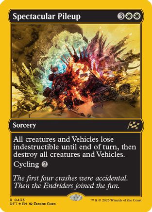Spectacular Pileup (First-Place Foil) (DFT-433) - Aetherdrift Foil [Rare]