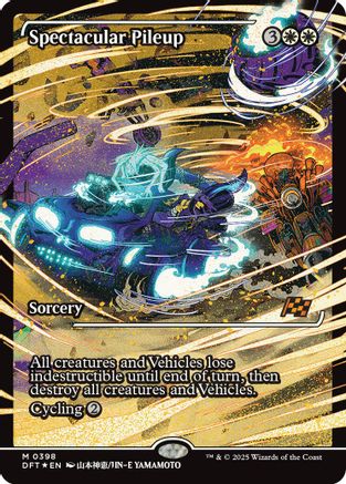 Spectacular Pileup (Showcase) (DFT-398) - Aetherdrift Foil [Mythic]