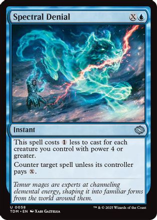 Spectral Denial (TDM-058) - Tarkir: Dragonstorm Foil [Uncommon]
