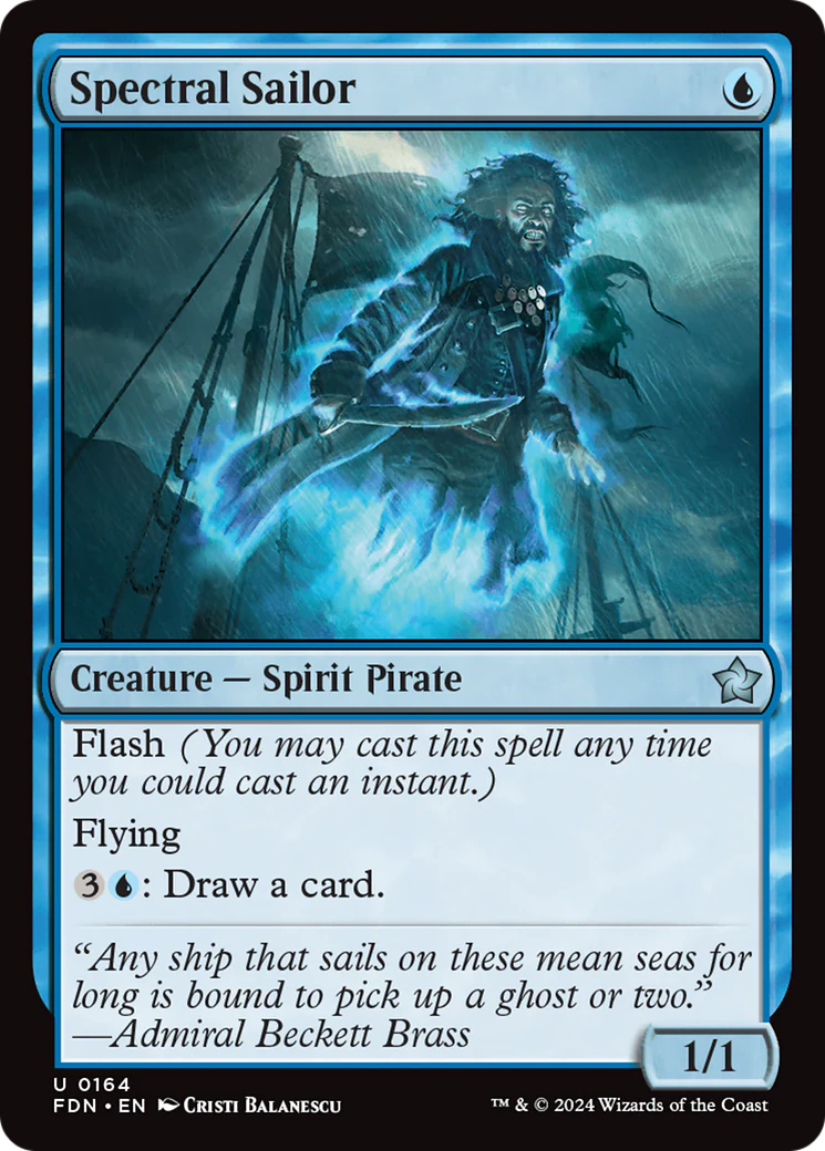 Spectral Sailor (FDN-164) - Foundations Foil [Uncommon]