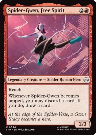 Spider-Gwen, Free Spirit (SPM-090) - Marvel's Spider-Man Foil [Common]