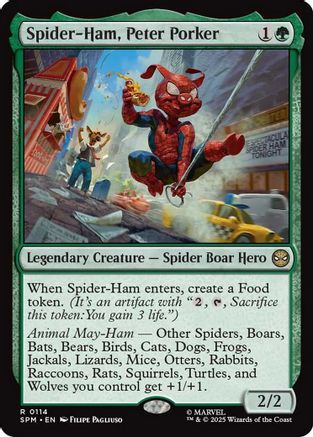 Spider-Ham, Peter Porker (SPM-114) - Marvel's Spider-Man [Rare]