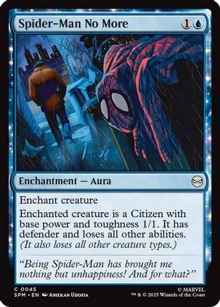 Spider-Man No More (SPM-045) - Marvel's Spider-Man Foil [Common]