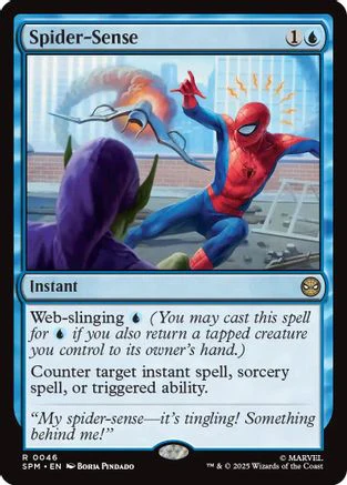 Spider-Sense (SPM-046) - Marvel's Spider-Man Foil [Rare]