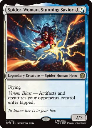 Spider-Woman, Stunning Savior (SPM-152) - Marvel's Spider-Man [Rare]