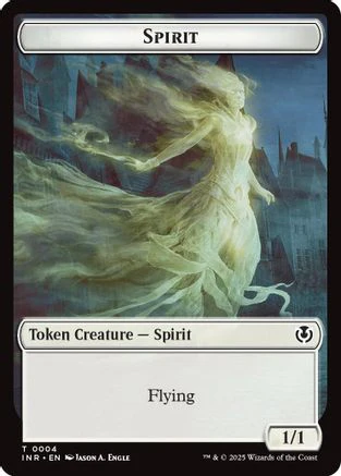 Spirit // Human (0002) Double-Sided Token (INR-2 // 4) - Innistrad Remastered [Token]