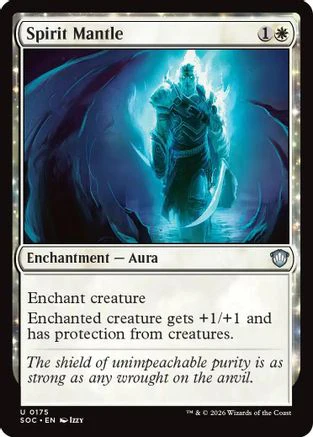 Spirit Mantle (SOC-175) - Commander: Secrets of Strixhaven [Uncommon]