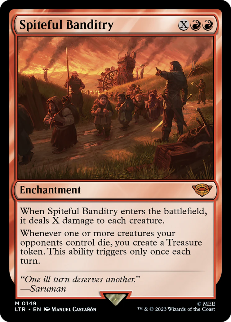Spiteful Banditry (LTR-149) - The Lord of the Rings: Tales of Middle-earth Foil [Mythic]