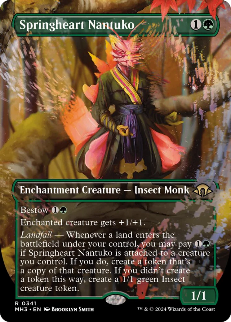 Springheart Nantuko (MH3-341) - Modern Horizons 3 (Borderless) Foil [Rare]