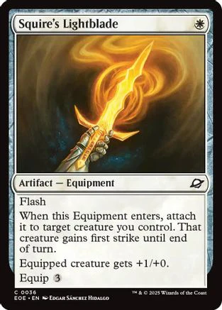 Squire's Lightblade (EOE-036) - Edge of Eternities [Common]