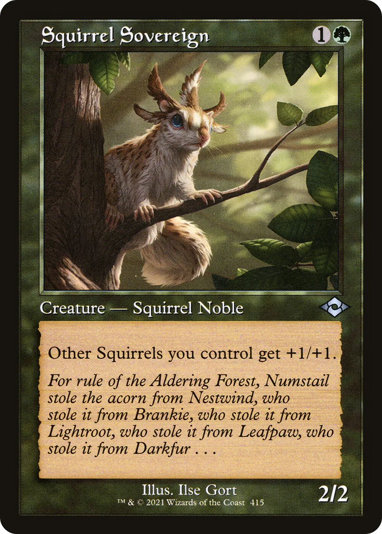 Squirrel Sovereign (MH2-415) - Modern Horizons 2 [Uncommon] Retro Frame