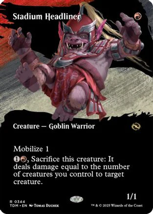 Stadium Headliner (Borderless) (TDM-344) - Tarkir: Dragonstorm [Rare]
