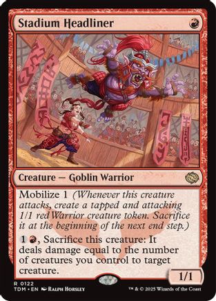 Stadium Headliner (TDM-122) - Tarkir: Dragonstorm Foil [Rare]