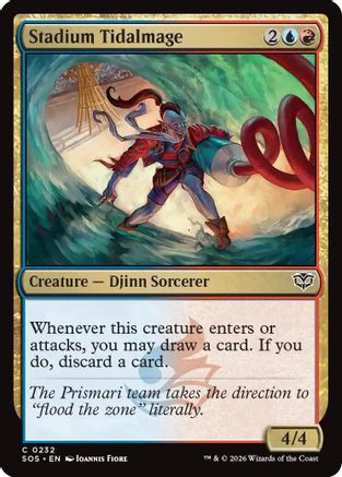 Stadium Tidalmage (SOS-232) - Secrets of Strixhaven Foil [Common]