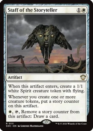 Staff of the Storyteller (SOC-111) - Commander: Secrets of Strixhaven [Rare]
